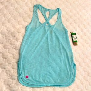 Lilly Pulitzer Luxletic Brand New Top , Thank top , light blue size Small
